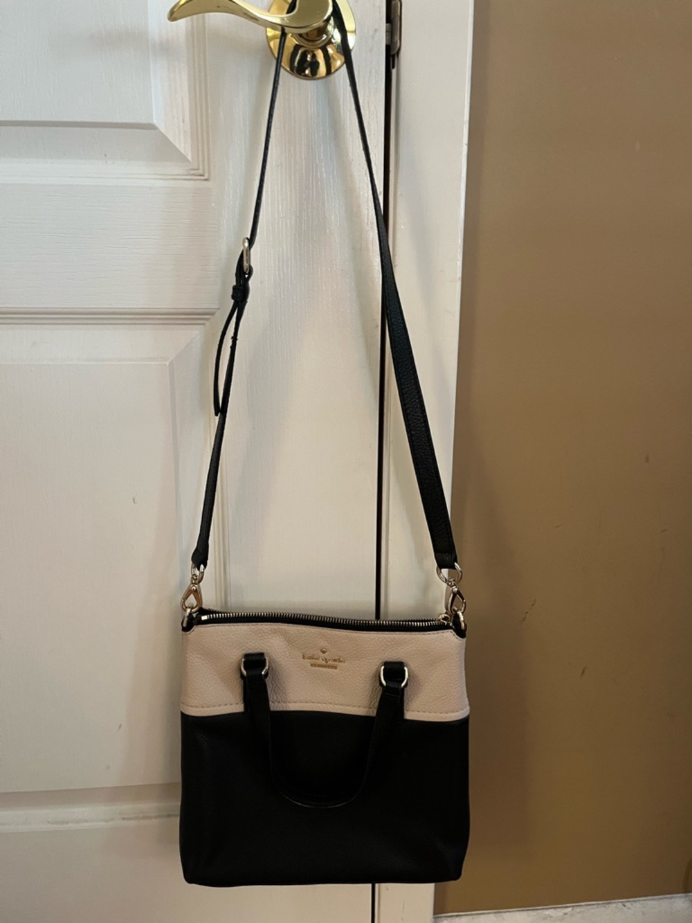 kate spade Two-Tone Black and Cream Crossbody Bag
